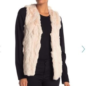 NWT-Bagatelle REAL RABBIT Fur Vest-M